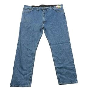 Wrangler Jeans Mens 46x30 Blue Regular Fit Comfort Flex Waistband 96CFWLW